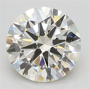 Picture of Lab Grown Diamond 3.01 Carats, Round with Excellent Cut, J Color, VS1 Clarity and Certified by IGI