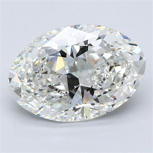 Picture of Natural Diamond 3.80 Carats, Oval with  Cut, I Color, VS1 Clarity and Certified by GIA