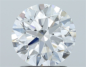 Picture of Natural Diamond 1.80 Carats, Round with Excellent Cut, D Color, VS1 Clarity and Certified by GIA