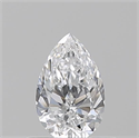 Diamante Natural 0.50 quilates, De pera , Color D, claridad VS2 y certificado GIA