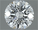 Natural Diamond 0.50 Carats, Round with Excellent Cut, H Color, VVS1 Clarity and Certified by IGI