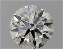 Natural Diamond 1.00 Carats, Round with Excellent Cut, H Color, VS2 Clarity and Certified by IGI