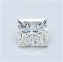 Natural Diamond 4.02 Carats, Princess with  Cut, J Color, SI2 Clarity and Certified by GIA