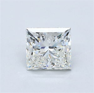 Picture of Natural Diamond 4.02 Carats, Princess with  Cut, J Color, SI2 Clarity and Certified by GIA