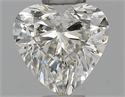 Natural Diamond 0.31 Carats, Heart with  Cut, H Color, SI2 Clarity and Certified by IGI