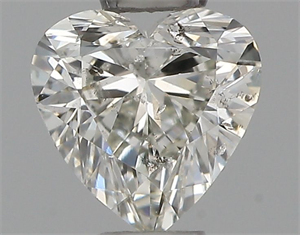 Picture of Natural Diamond 0.31 Carats, Heart with  Cut, H Color, SI2 Clarity and Certified by IGI