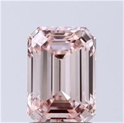 Picture of Lab Grown Diamond 1.80 Carats, Emerald with  Cut, Fancy Pink Color, VS1 Clarity and Certified by IGI
