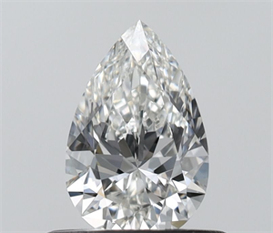 Picture of Natural Diamond 0.50 Carats, Pear with  Cut, G Color, VVS1 Clarity and Certified by IGI