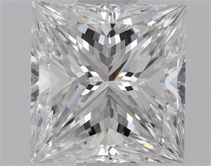 Picture of Natural Diamond 0.80 Carats, Princess with  Cut, E Color, VS2 Clarity and Certified by GIA