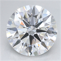 Lab Grown Diamond 2.64 Carats, Round with Ideal Cut, D Color, VVS1 Clarity and Certified by IGI