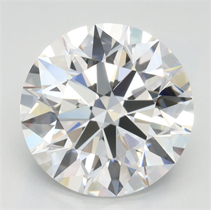 Picture of Lab Grown Diamond 3.08 Carats, Round with Ideal Cut, D Color, IF Clarity and Certified by IGI
