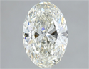 Natural Diamond 1.80 Carats, Oval with  Cut, K Color, SI1 Clarity and Certified by GIA