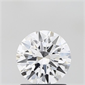 Lab Grown Diamond 1.01 Carats, Round with Ideal Cut, D Color, VS1 Clarity and Certified by IGI