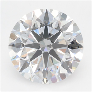 Picture of Lab Grown Diamond 3.52 Carats, Round with Ideal Cut, D Color, IF Clarity and Certified by IGI