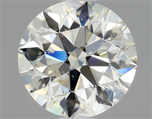 Picture of Natural Diamond 0.90 Carats, Round with Excellent Cut, K Color, SI2 Clarity and Certified by HRD