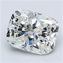 Natural Diamond 3.24 Carats, Cushion with  Cut, I Color, SI1 Clarity and Certified by GIA