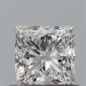 Picture of Natural Diamond 0.52 Carats, Princess with  Cut, G Color, VS1 Clarity and Certified by GIA