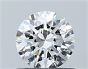 Diamante Natural 0.60 quilates, Redondo , Color F, claridad IF y certificado GIA