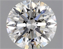 Natural Diamond 0.90 Carats, Round with Excellent Cut, H Color, VVS1 Clarity and Certified by GIA