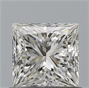 Natural Diamond 0.60 Carats, Princess with  Cut, G Color, VS2 Clarity and Certified by IGI