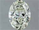 Natural Diamond 1.02 Carats, Oval with  Cut, I Color, SI1 Clarity and Certified by IGI