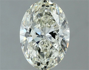 Picture of Natural Diamond 1.02 Carats, Oval with  Cut, I Color, SI1 Clarity and Certified by IGI