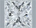 Natural Diamond 0.51 Carats, Princess with  Cut, J Color, SI1 Clarity and Certified by GIA