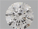 Natural Diamond 0.53 Carats, Round with Excellent Cut, F Color, SI1 Clarity and Certified by GIA