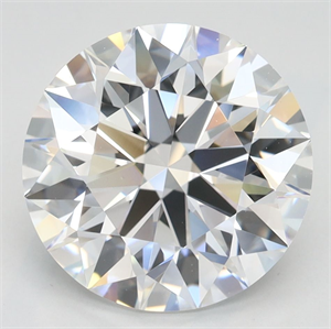 Picture of Lab Grown Diamond 3.70 Carats, Round with Ideal Cut, D Color, IF Clarity and Certified by IGI