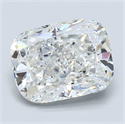 Diamante Natural 3.01 quilates, Del cojín , Color G, claridad VS2 y certificado GIA
