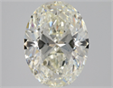 Natural Diamond 1.70 Carats, Oval with  Cut, K Color, VVS2 Clarity and Certified by GIA