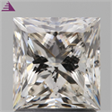Natural Diamond 1.73 Carats, Princess with  Cut, L Color, I1 Clarity and Certified by GIA