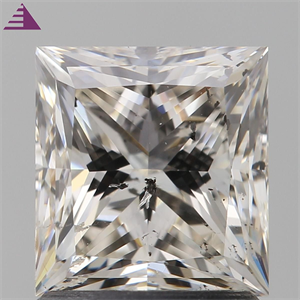 Foto Diamante Natural 1.73 quilates, Princesa , Color L, claridad I1 y certificado GIA de