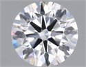 Lab Grown Diamond 1.54 Carats, Round with Ideal Cut, D Color, VS1 Clarity and Certified by IGI
