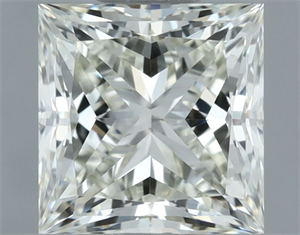 Picture of Natural Diamond 1.01 Carats, Princess with  Cut, J Color, VVS1 Clarity and Certified by IGI