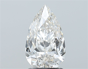 Picture of Natural Diamond 1.51 Carats, Pear with  Cut, I Color, SI1 Clarity and Certified by GIA