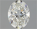 Natural Diamond 0.90 Carats, Oval with  Cut, H Color, VS2 Clarity and Certified by GIA