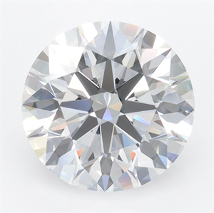 Picture of Lab Grown Diamond 3.30 Carats, Round with Ideal Cut, D Color, VVS1 Clarity and Certified by IGI