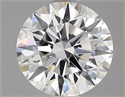 Lab Grown Diamond 1.01 Carats, Round with Ideal Cut, D Color, VS1 Clarity and Certified by IGI