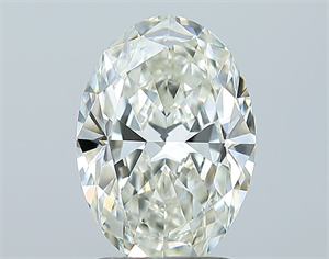 Picture of Natural Diamond 1.70 Carats, Oval with  Cut, J Color, VS1 Clarity and Certified by GIA