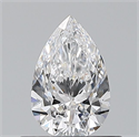 Natural Diamond 0.53 Carats, Pear with  Cut, D Color, VS1 Clarity and Certified by GIA