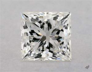 Picture of Natural Diamond 1.02 Carats, Princess with  Cut, H Color, VS2 Clarity and Certified by GIA