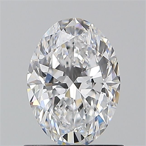 Picture of Natural Diamond 0.90 Carats, Oval with  Cut, D Color, VVS1 Clarity and Certified by GIA