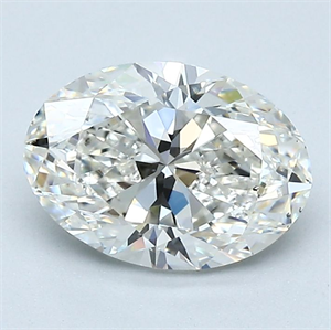 Picture of Natural Diamond 1.51 Carats, Oval with  Cut, I Color, SI1 Clarity and Certified by GIA