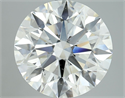 Natural Diamond 6.00 Carats, Round with Excellent Cut, I Color, SI1 Clarity and Certified by GIA