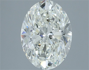 Picture of Natural Diamond 3.01 Carats, Oval with  Cut, H Color, VS2 Clarity and Certified by IGI