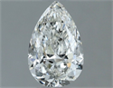 Natural Diamond 0.50 Carats, Pear with  Cut, H Color, SI2 Clarity and Certified by GIA
