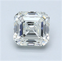 Natural Diamond 1.22 Carats, Asscher with  Cut, I Color, VVS2 Clarity and Certified by GIA