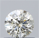 Natural Diamond 0.60 Carats, Round with Excellent Cut, L Color, VVS2 Clarity and Certified by GIA