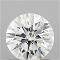 Del inventario de diamantes de laboratorio, 0.72 quilates, Redondo , Color F, claridad VVS1 y certificado IGI